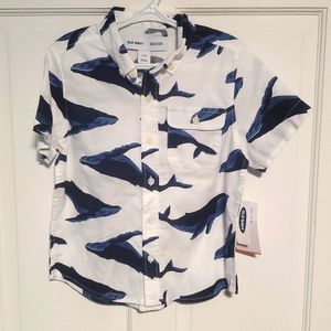 Boys whale shirt size 5